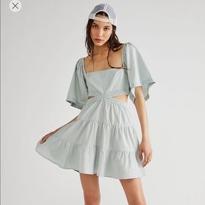 Free People Cross of Sunlight Mini in Sage Ash